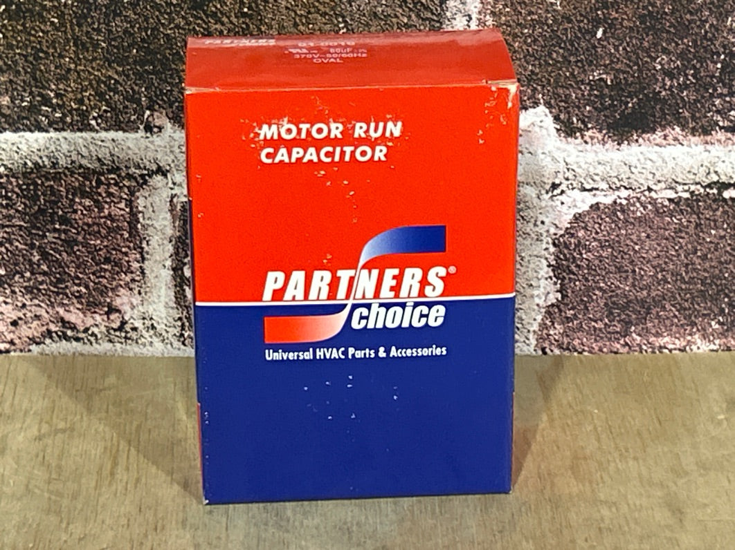 370 Vac, 80MFD 50/60 Hz, Oval Capacitor