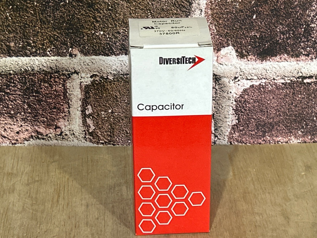 370 Vac, 80MFD 50/60 Hz, Round Capacitor