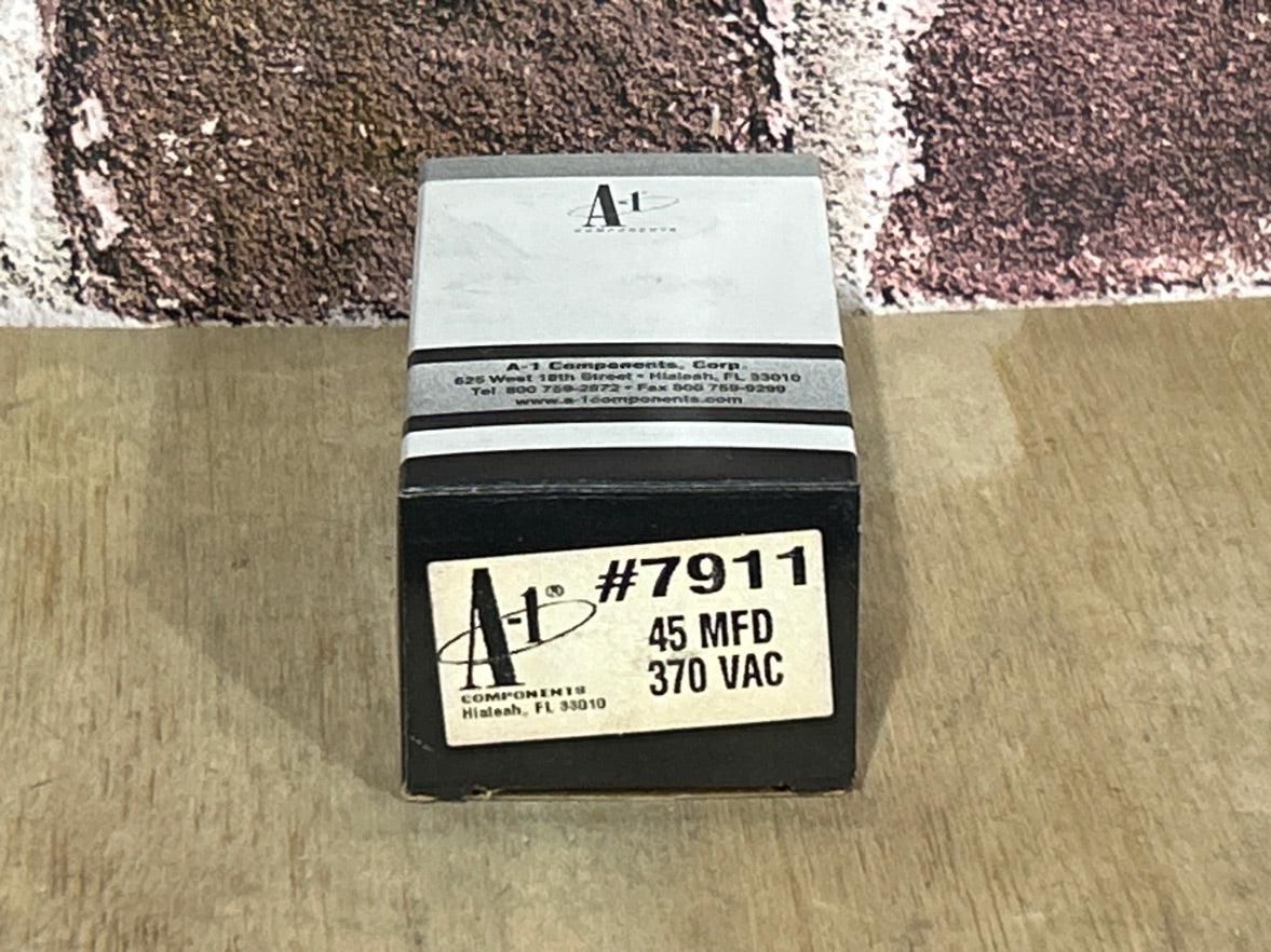 370 Vac, 45MFD 50/60 Hz, Round Capacitor