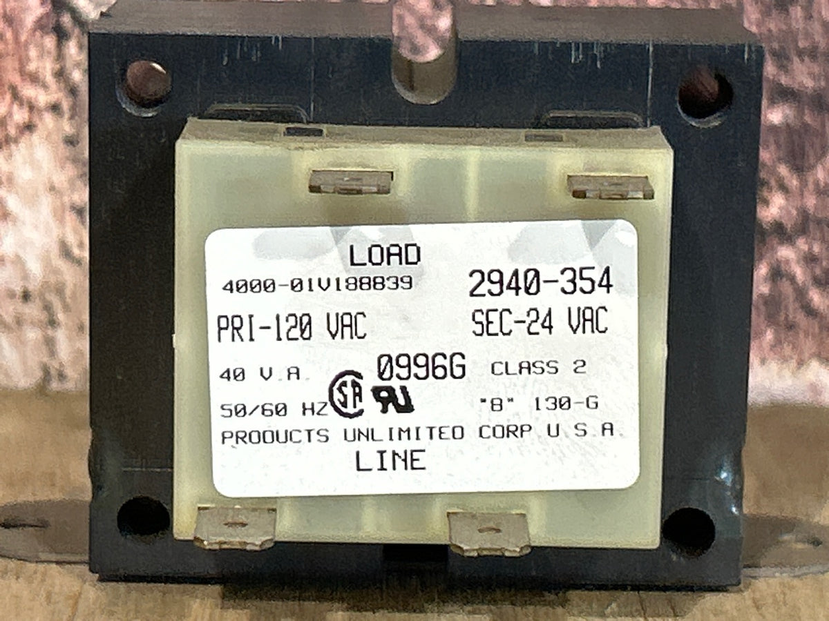 120/24 V, 50/60 Hz, 40VA Transformer
