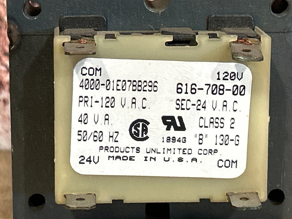 120/24 V, 50/60 Hz, 40VA Transformer