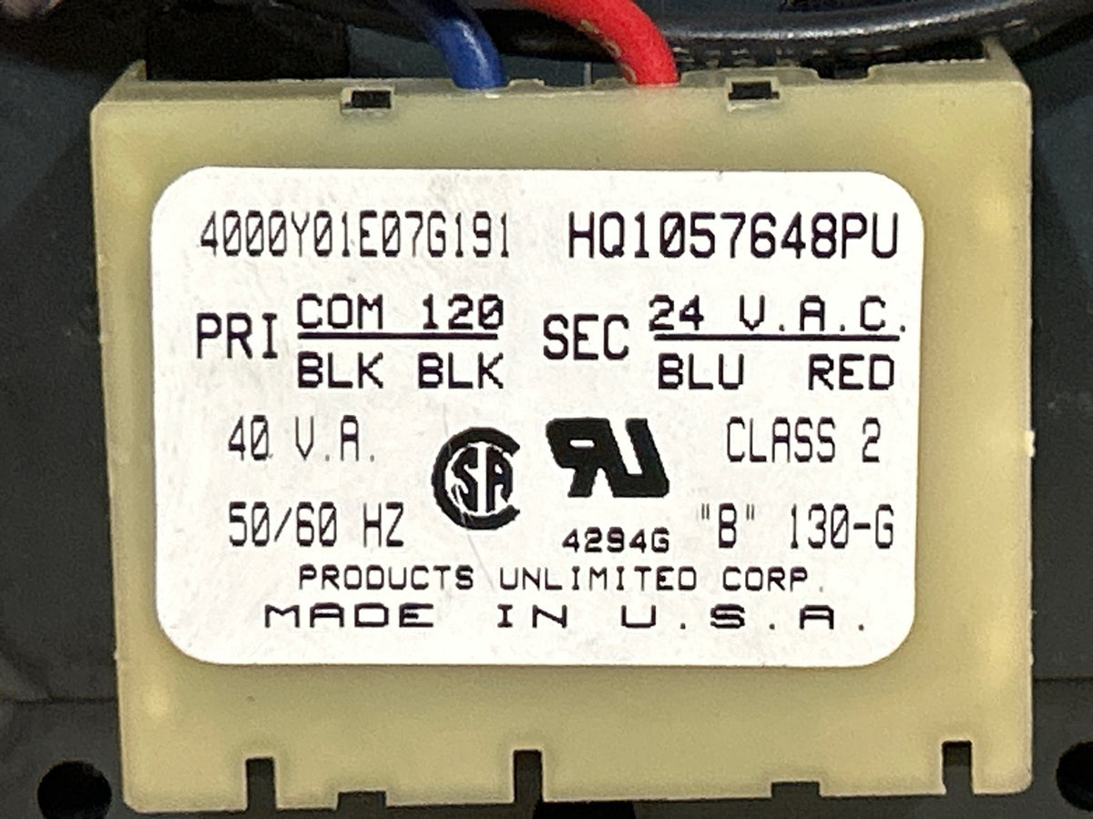 120/24 V, 50/60 Hz, 40VA Transformer