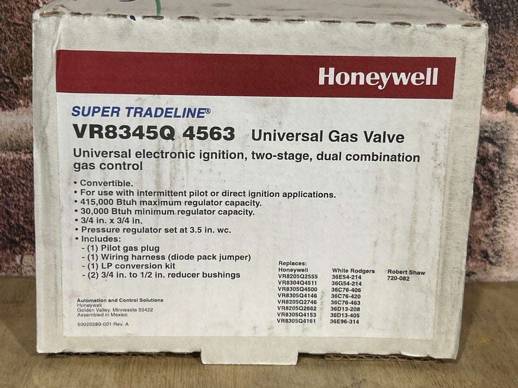 24V, 50/60Hz Universal Electronic Ignition, Two-Stage Dual Combination Gas Control Valve, 3/4"X3/4"