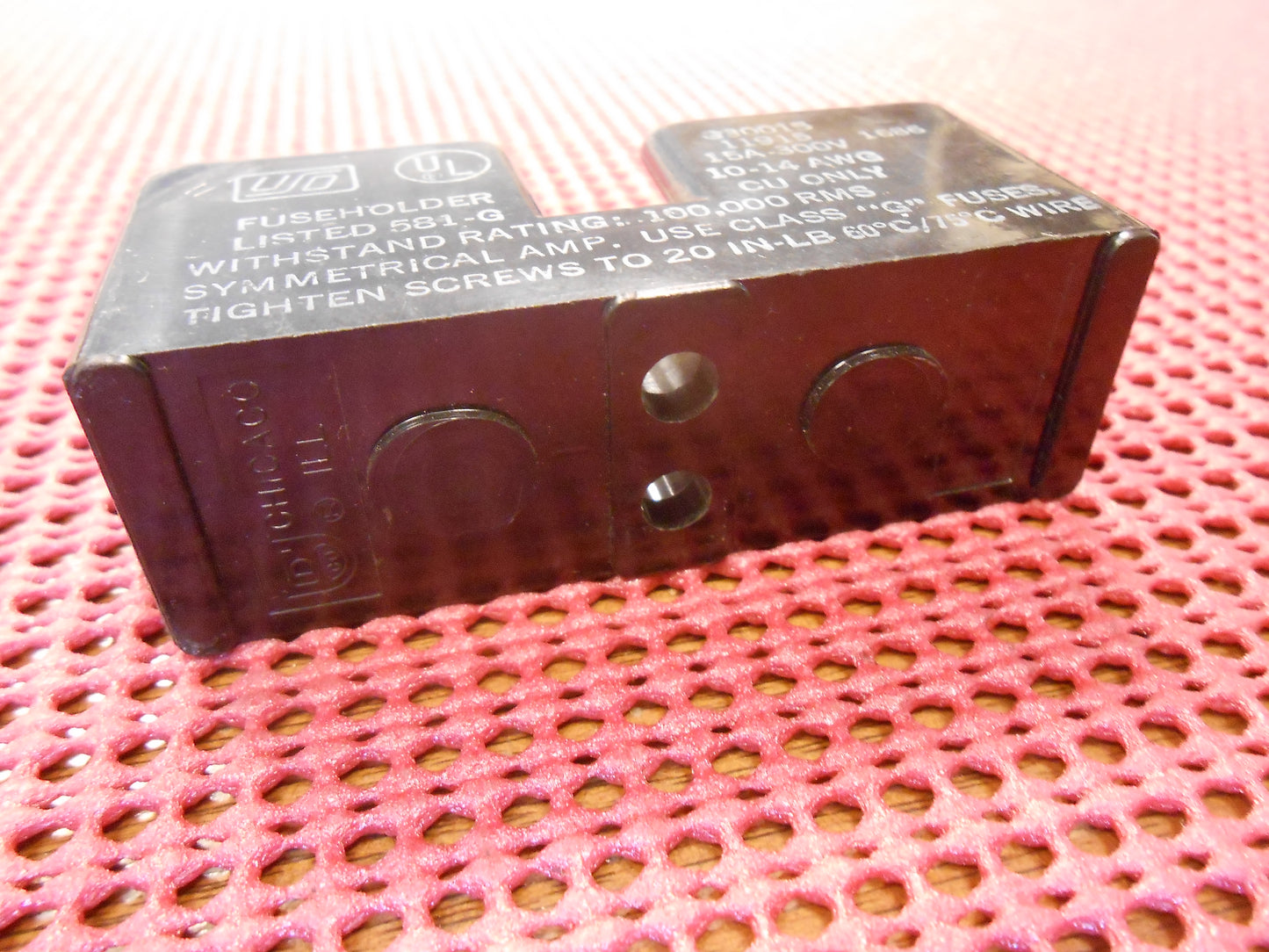 FUSEHOLDER 15A-300V 10-14AWG