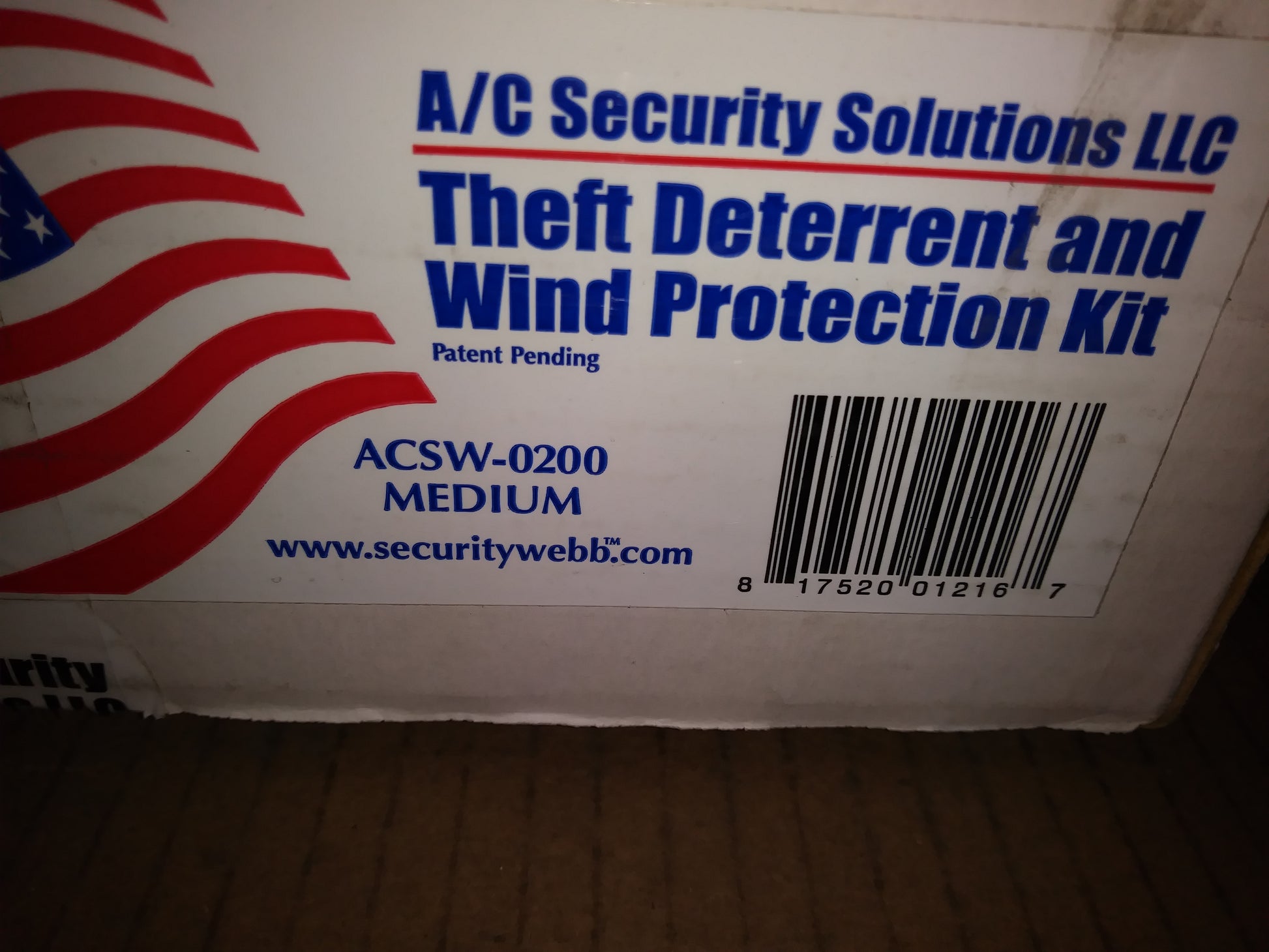 THEFT DETERRENT AND WIND PROTECTION KIT
