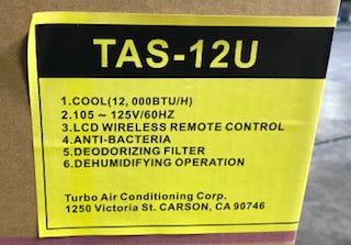 1 TON SINGLE-ZONE OUTDOOR/INDOOR MINI-SPLIT AIR CONDITIONER SYSTEM, 13 SEER 115/60/1 R-410A CFM 364