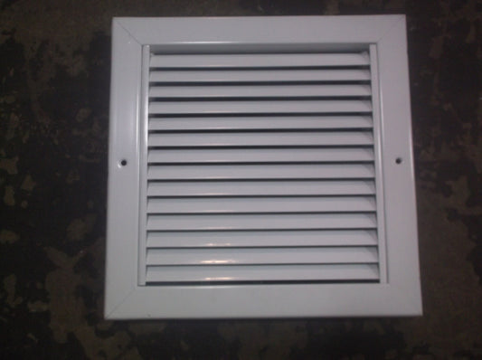 10" X 10" STEEL/WHITE SURFACE MOUNTED RETURN GRILLE