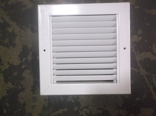 8" X 8" STEEL/WHITE SURFACE MOUNTED RETURN GRILLES