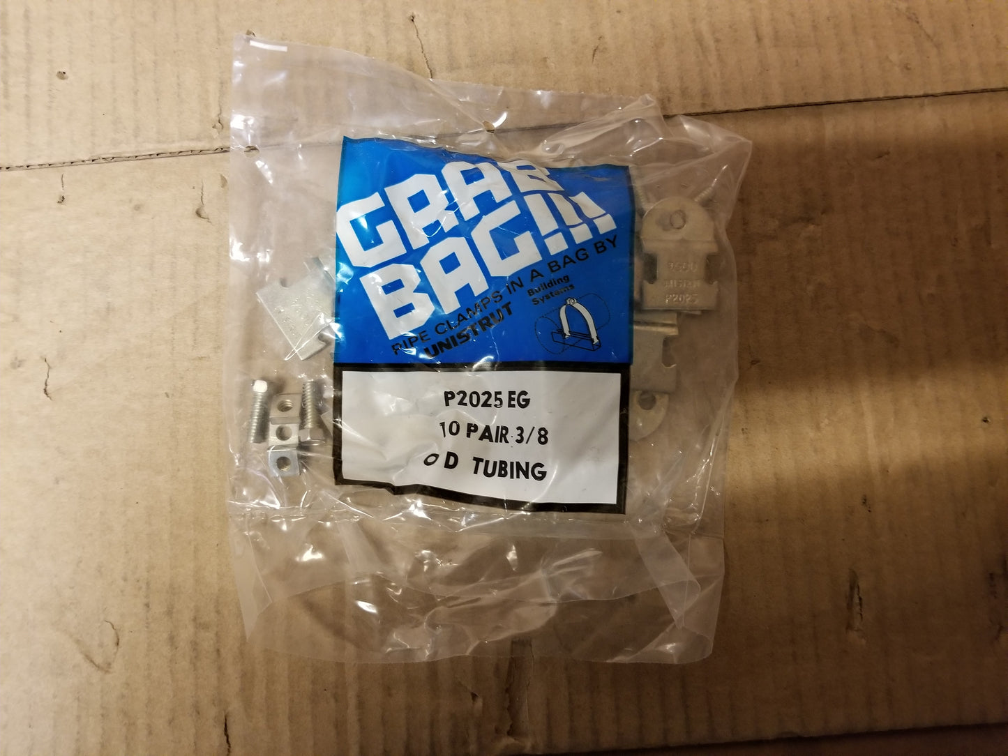 3/8" OD TUBING PIPE CLAMPS(SOLD 10 PER BAG)