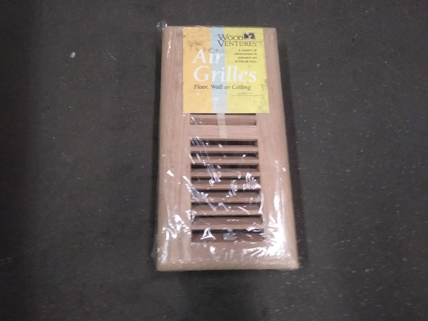 4" X 10" WOOD DESIGNS INSERT FLOOR REGISTER