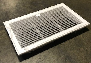 25" X 14" WHITE STEEL FIXED BAR HORIZONTAL FILTER GRILLE