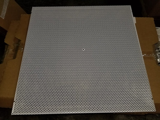 24" X 24" STEEL/WHITE T-BAR PERFORATED RETURN GRILLE