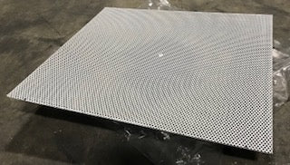 24" X 24" WHITE STEEL PERFORATED SQUARE SUPPLY DIFFUSER/W R-4.2 INSULATION