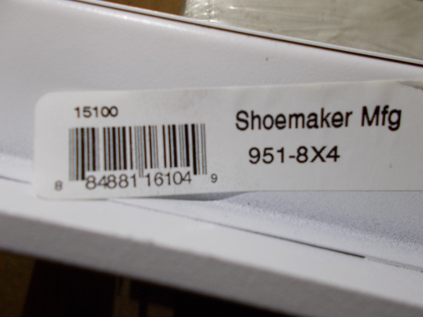 8" X 4" STEEL/WHITE STEEL BLADE ADJUSTABLE REGISTER