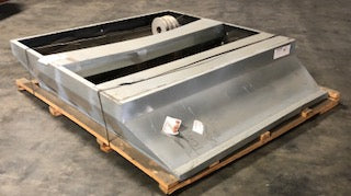 16" HIGH ROOF CURB ADAPTER WITH DUCT TRANSITIONS FOR LARGE PACKAGED UNITS