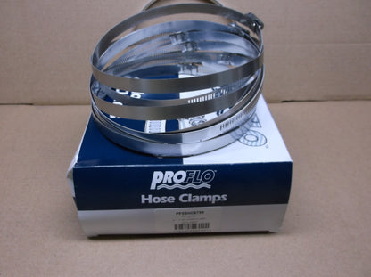 1/2" BAND STAINLESS STEEL HOSE CLAMP FITS 5" - 7"  PIPE SIZE (10 PER BOX)