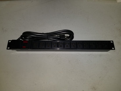 15 AMP HORIZONTAL PDU 12 OUTLET 5-15R