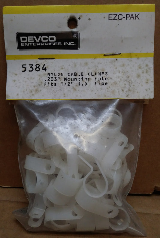 NYLON CABLE CLAMPS 1/2" OD