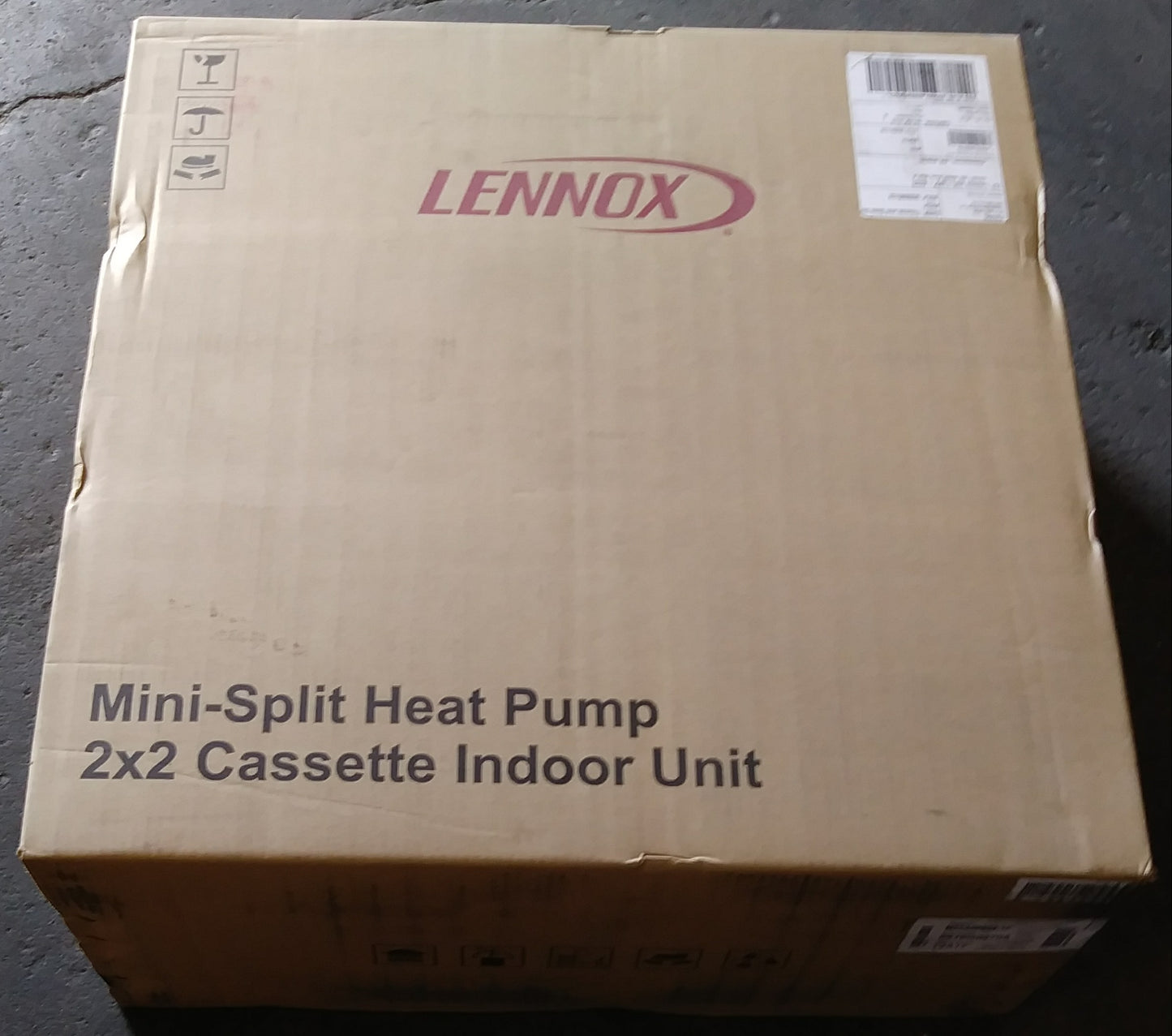 3/4 TON INVERTER TYPE 4-WAY NON-DUCTED CASSETTE INDOOR MINI-SPLIT HEAT PUMP UNIT, 19 SEER 208-230/60/1 R-410A