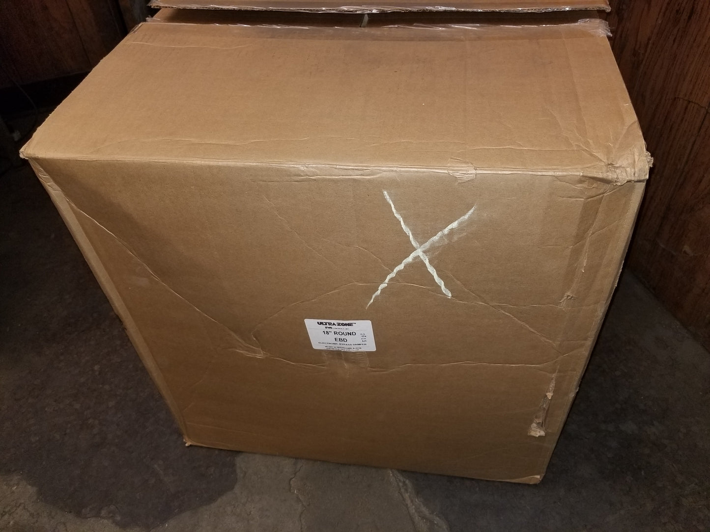 18" "ULTRA-ZONE" ROUND ADJUSTABLE ELECTRONIC STATIC PRESSURE REGULATING BAROMETRIC BYPASS DAMPER, 24/60-50/1