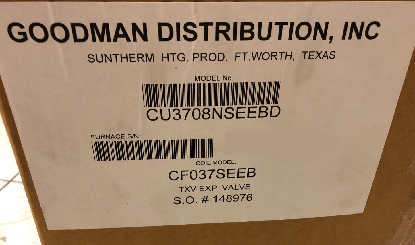 3 TON AC/HP HORIZONTAL UNCASED CEILING MOUNTED FANCOIL/W 8 KW ELECTRIC HEAT, 208-240/60/1 R-410A