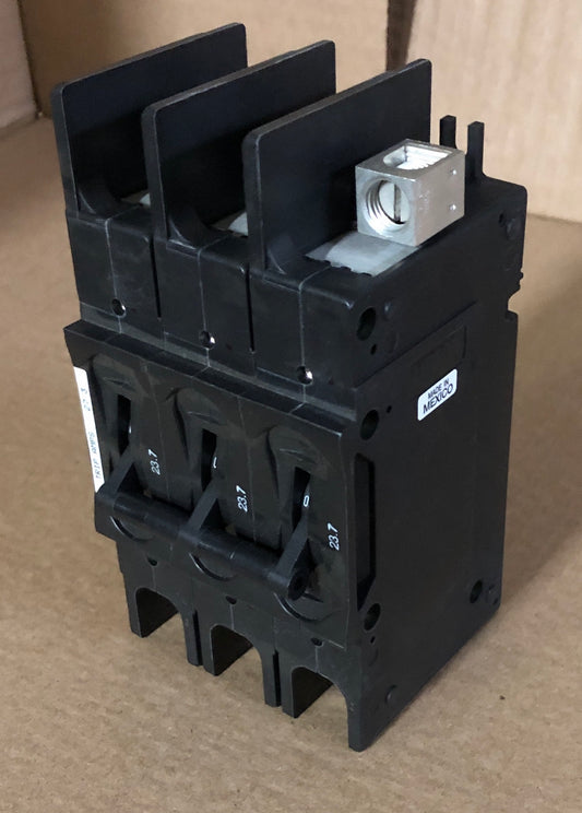 3 POLE 23.7 AMP "219 MULTI-POLE" SERIES HYDRAULIC MAGNETIC CIRCUIT BREAKER PROTECTOR/FOR MANUAL CONTROLLER APPLICATIONS, 480/60-50/1 OR 3