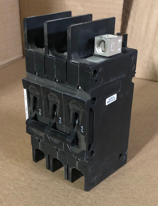 3 POLE 21.4 AMP "219 MULTI-POLE" SERIES HYDRAULIC MAGNETIC CIRCUIT BREAKER PROTECTOR/FOR MANUAL CONTROLLER APPLICATIONS, 480/60-50/1 OR 3