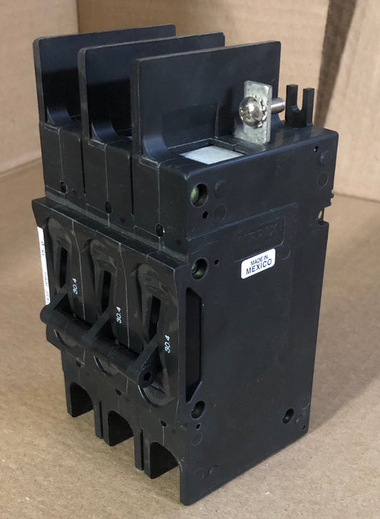 3 POLE 30.4 AMP "219 MULTI-POLE" SERIES HYDRAULIC MAGNETIC CIRCUIT BREAKER PROTECTOR/FOR MANUAL CONTROLLER APPLICATIONS, 480/60-50/1 OR 3