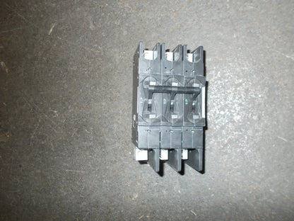 3 POLE 47.5 AMP "219 MULTI-POLE" SERIES HYDRAULIC MAGNETIC CIRCUIT BREAKER PROTECTOR/FOR MANUAL MOTOR CONTROLLER APPLICATIONS 480/50-60/1 OR 3