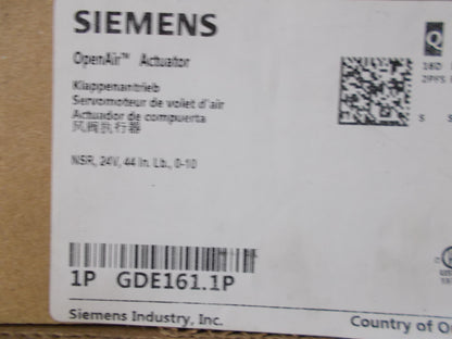 "GDE" SERIES NON-SPRING RETURN ROTARY ELECTRONIC DAMPER ACTUATOR 24 VAC/50-60