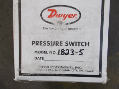 "1800" SERIES LOW DIFFERENTIAL PRESSURE SWITCH, 120-125-250-480VAC/60  1.5"-5.0" w.c.