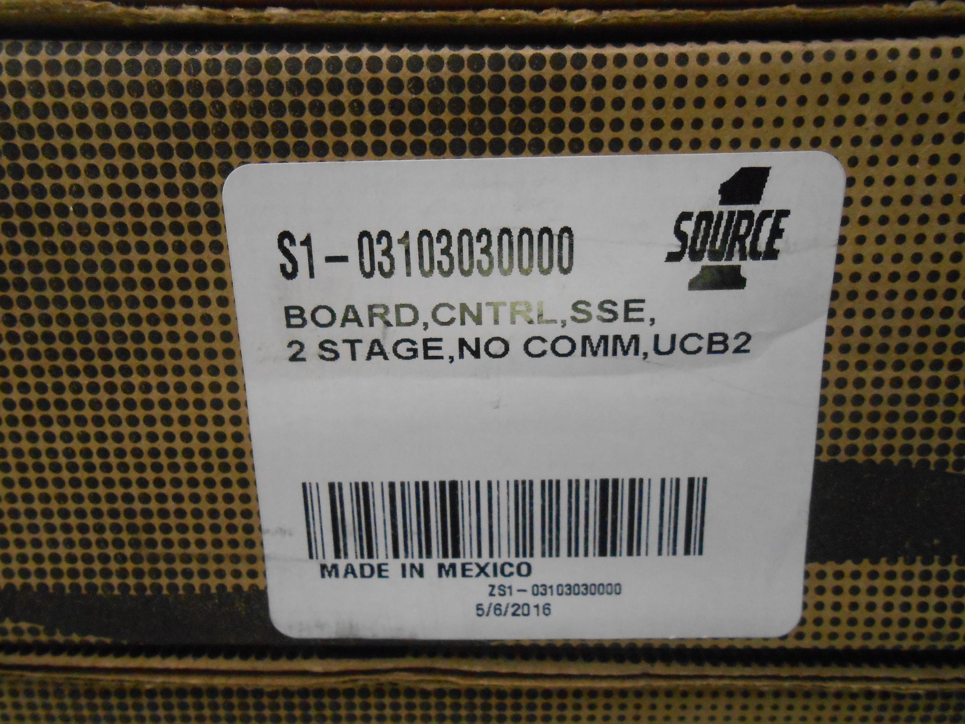 CONTROL BOARD, SSE, 2 STAGE, NO COMM, UCB2