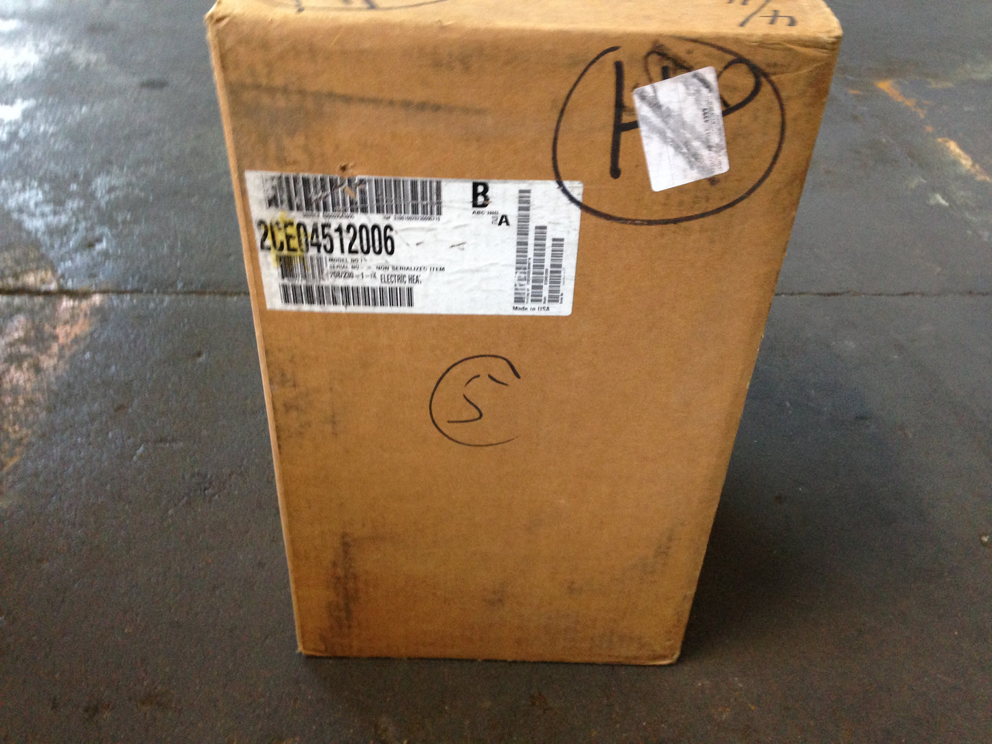 20 KW ELECTRIC HEAT KIT, 208-240/60/1 W/FUSES AND FUSE BOX