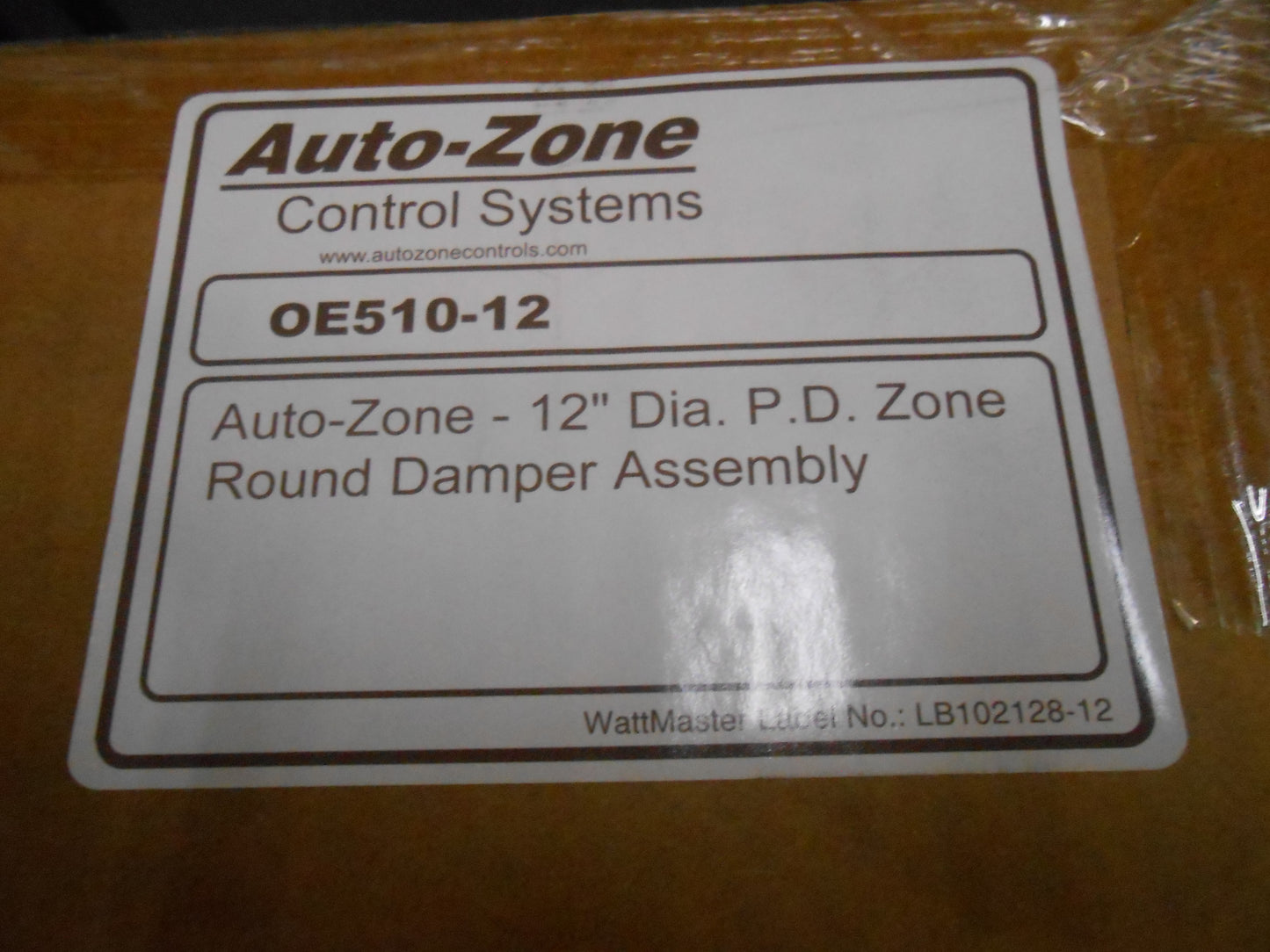 12" ROUND DAMPER ASSEMBLY
