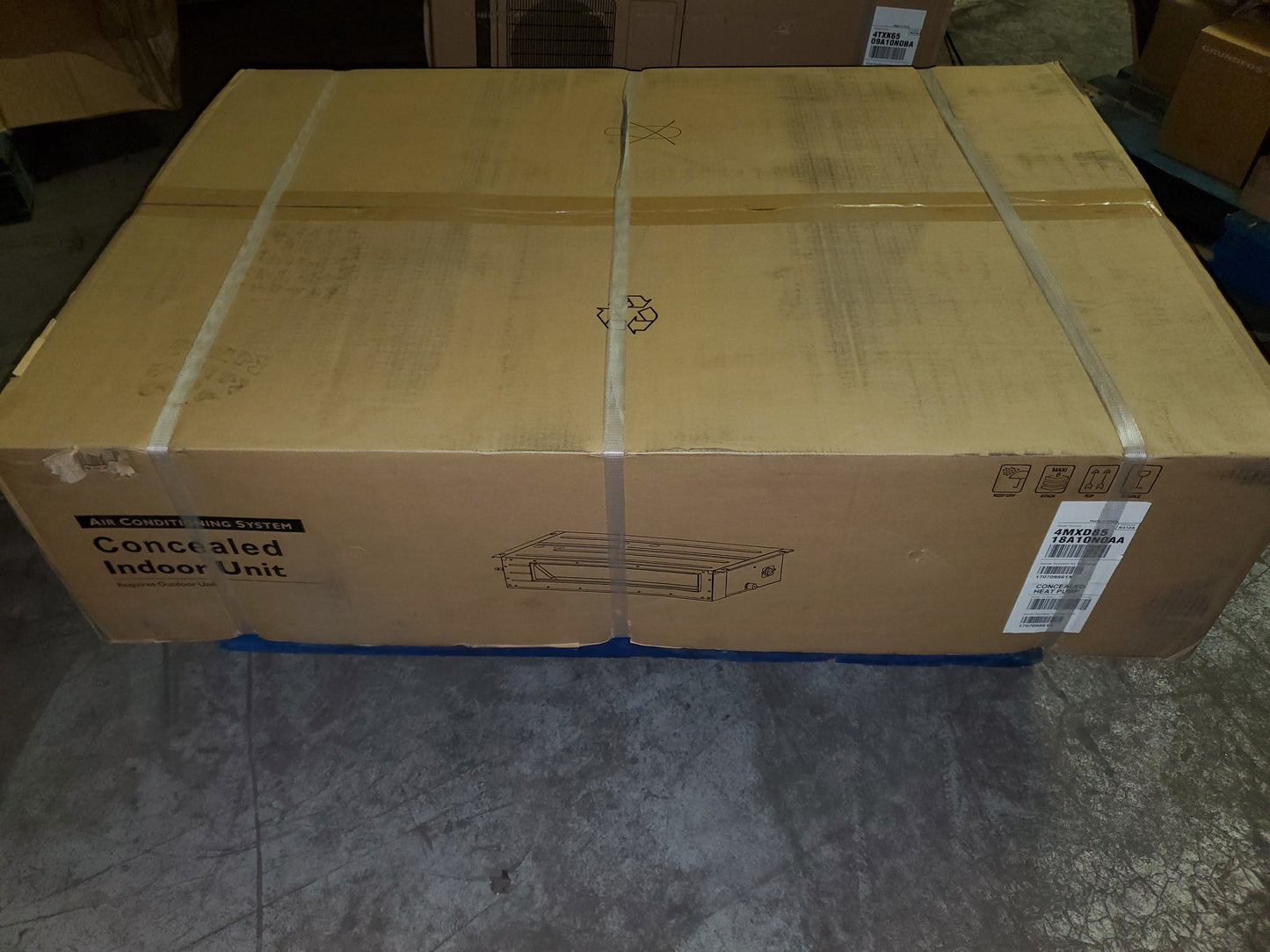 18,000 BTU CONCEALED(DUCT) INDOOR INVERTER MINI SPLIT HEAT PUMP UNIT, 18 SEER 208-230/60/1 R-410A
