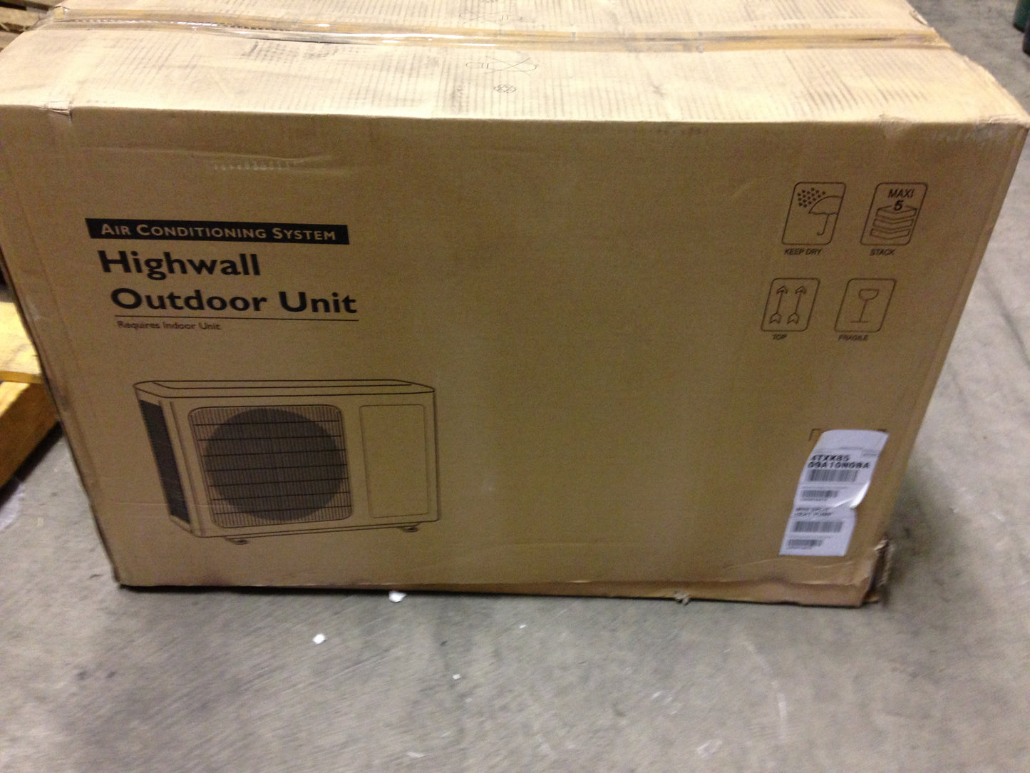 9,000 BTU SINGLE ZONE OUTDOOR INVERTER MINI-SPLIT HEAT PUMP UNIT, 22 SEER 208-230/60/1 R-410A CFM 300
