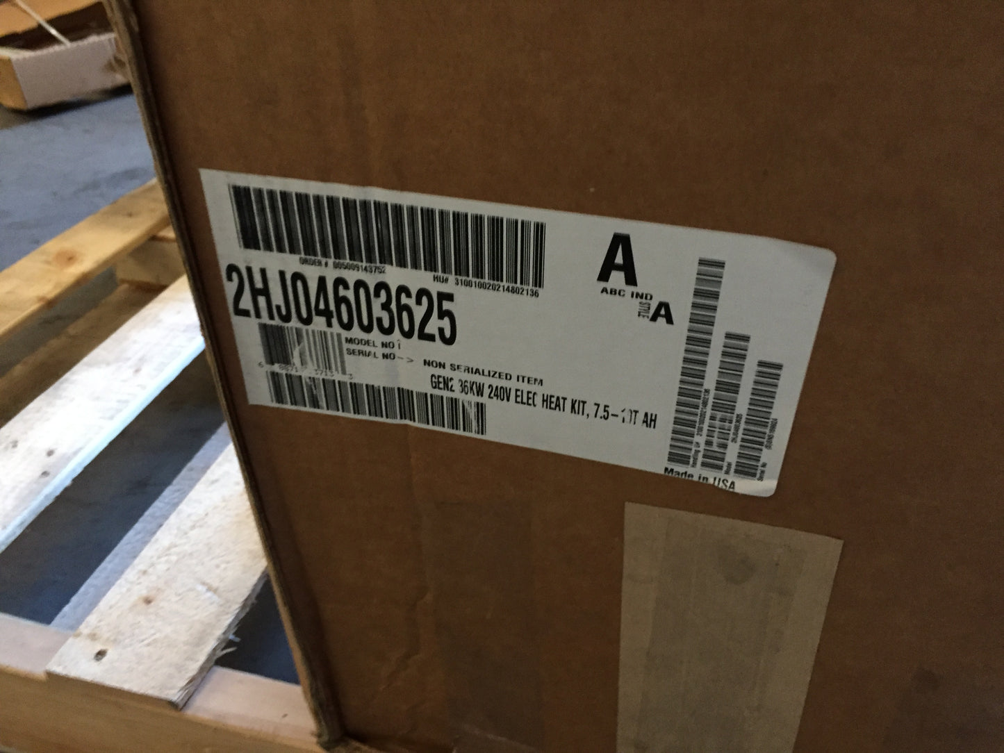 36 KW ELECTRIC HEAT KIT FOR 7.5-10 TON AIR HANDLERS, 208-230/60/3