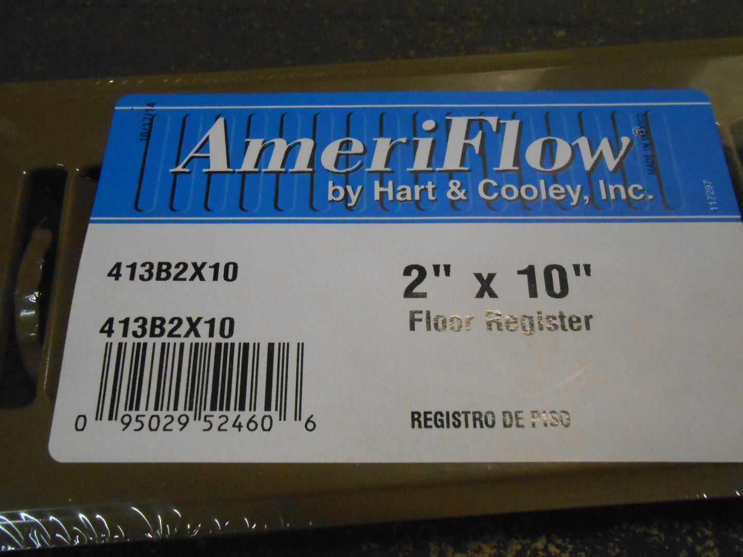 2" X 10" FLOOR REGISTER