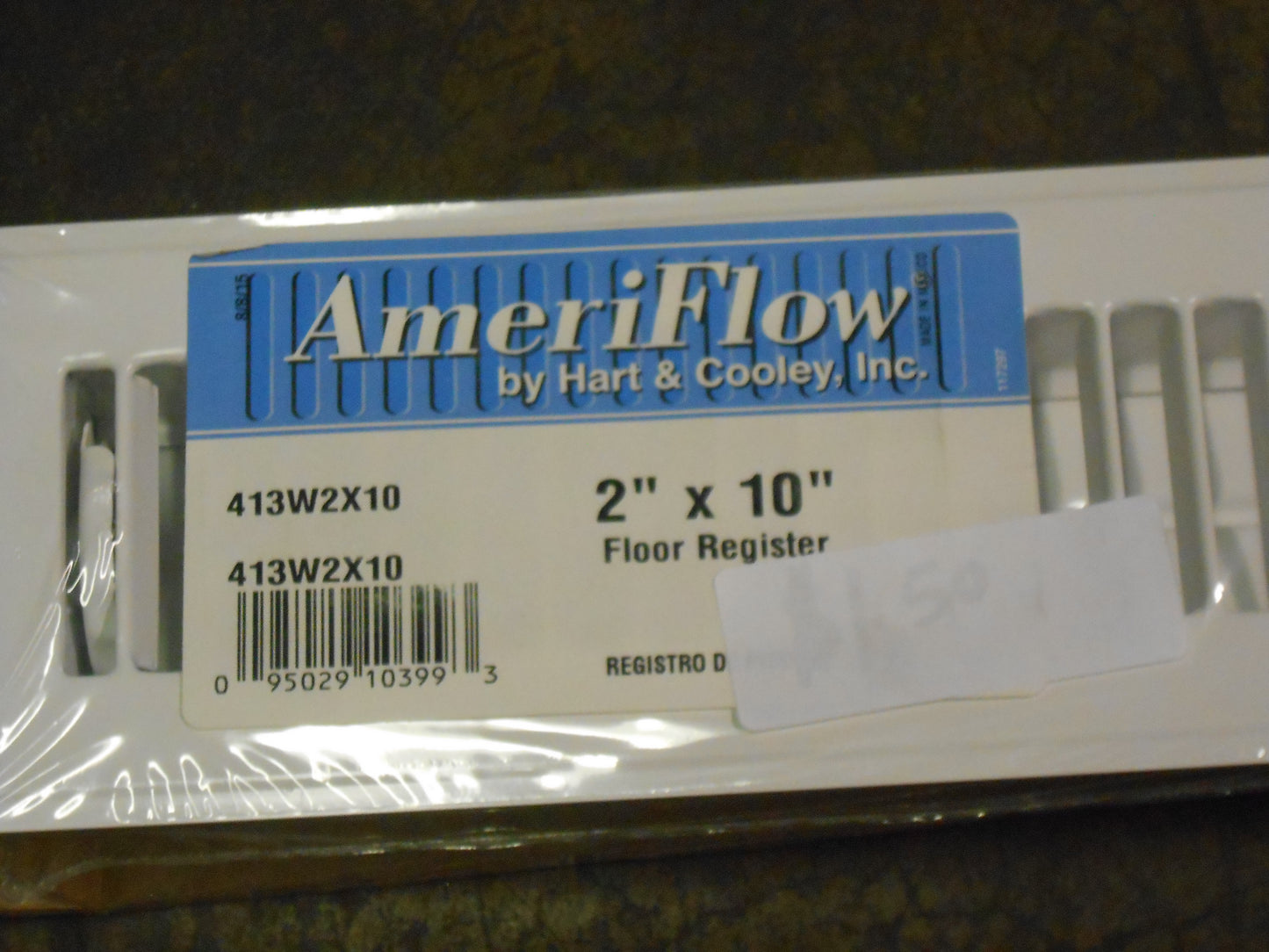 2" X 10" FLOOR REGISTER