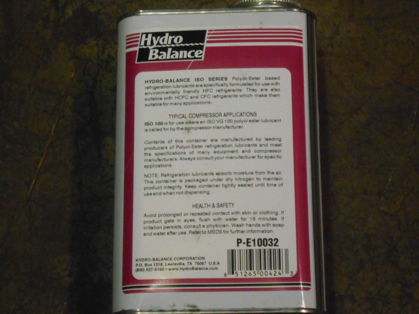 SYNTHETIC POE REFRIGERATION LUBRICANT 32 FL OZ