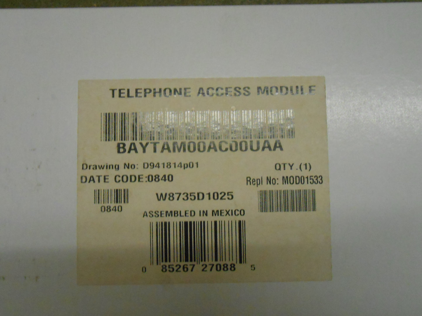 COMMUNICATING TELEPHONE ACCESS MODULE