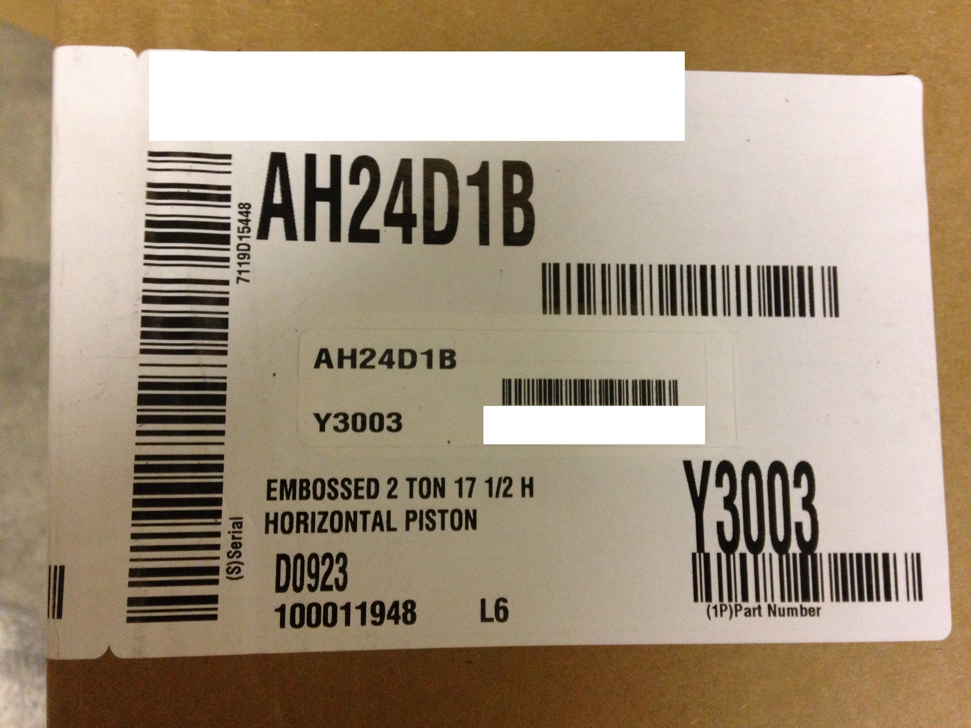 2 TON AC/HP HORIZONTAL CASED "A" COIL, R-22/R-410A CFM 800