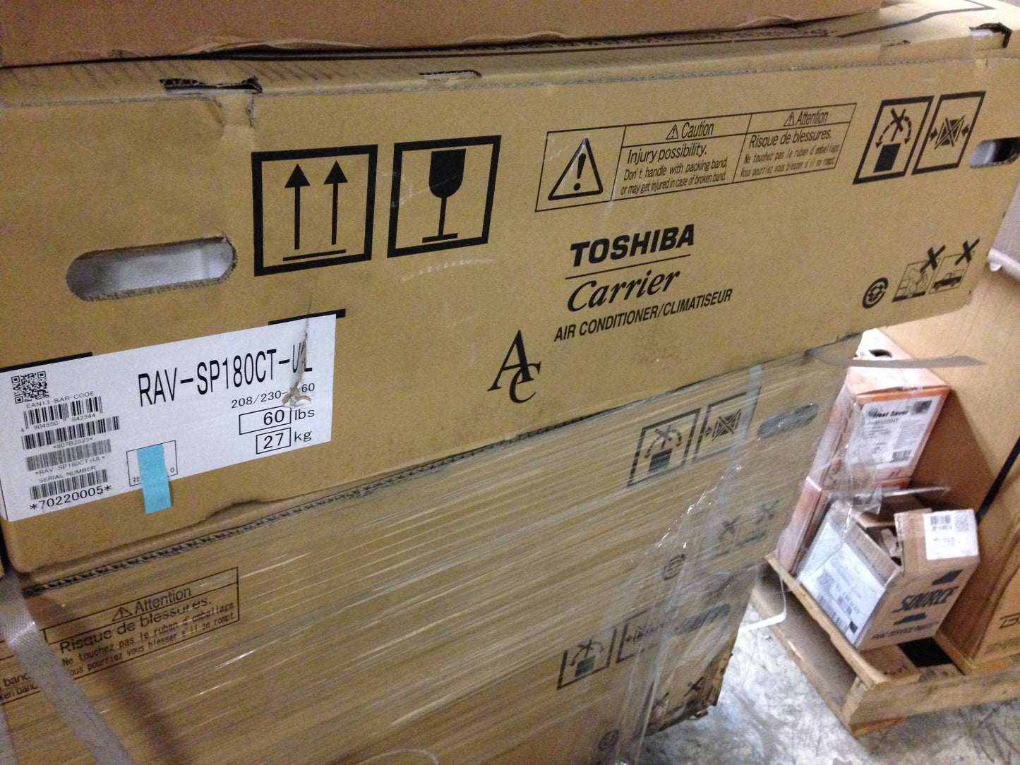 1-1/2 TON INDOOR MINI-SPLIT INVERTER HEAT PUMP UNIT, 17 SEER 208-230/60/1 R-410A