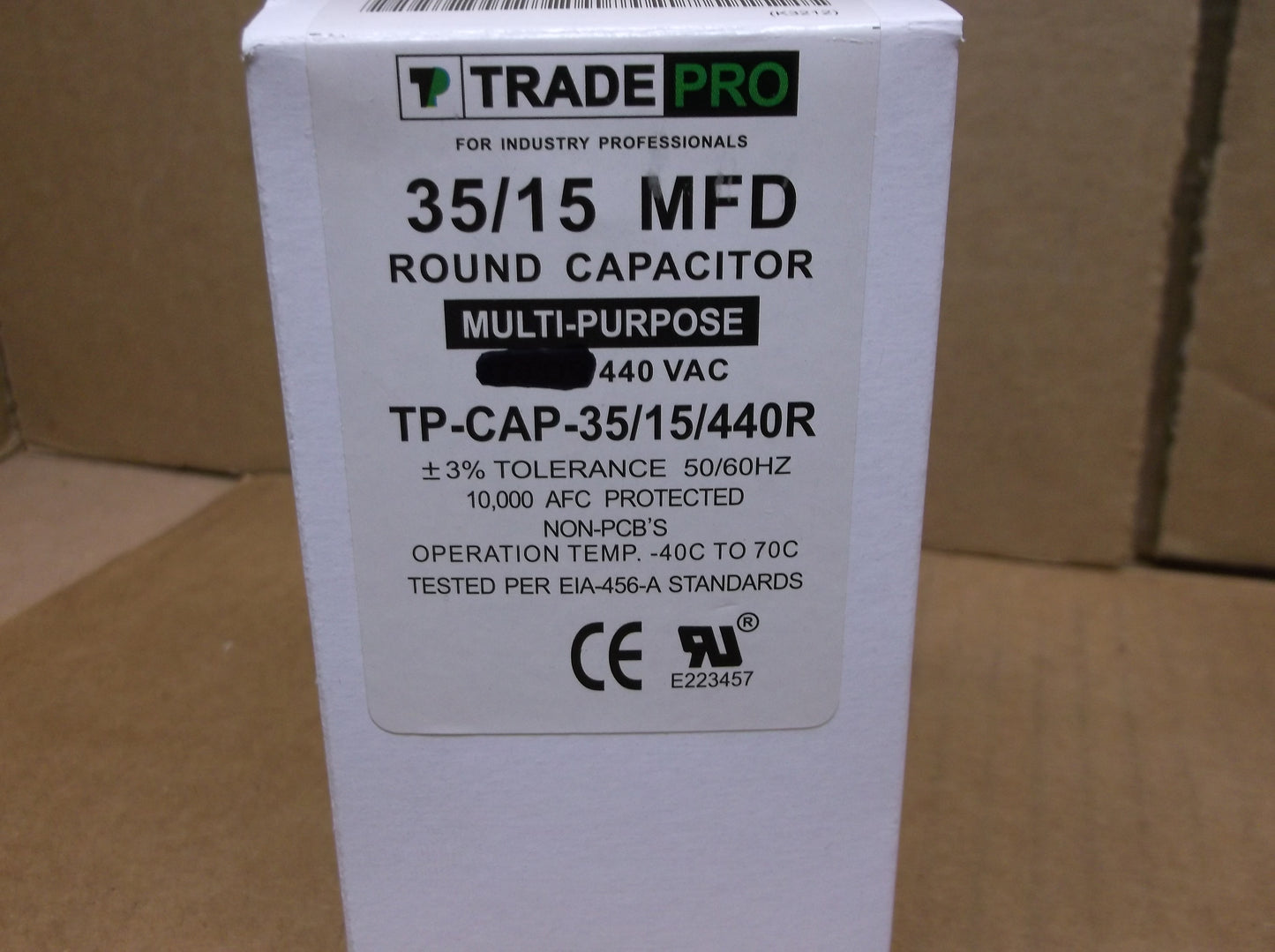 35+15 MFD X 440 VAC ROUND DUAL RUN CAPACITOR
