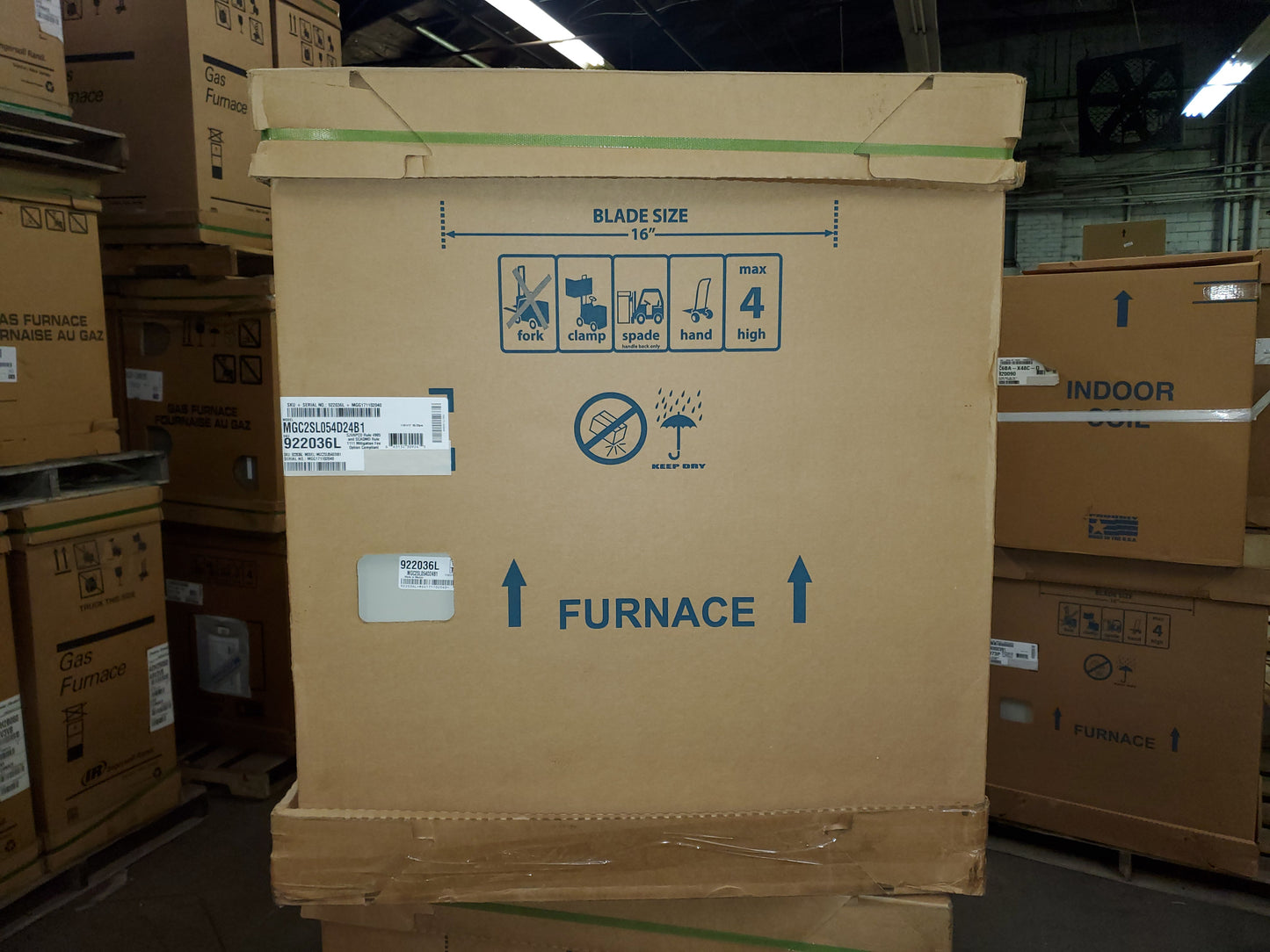 54,000 BTU "HIGH EFFICIENCY" DOWNFLOW PSC LOW Nox NATURAL GAS FURNACE, 92.1 % 115/60/1 CFM:800-1600
