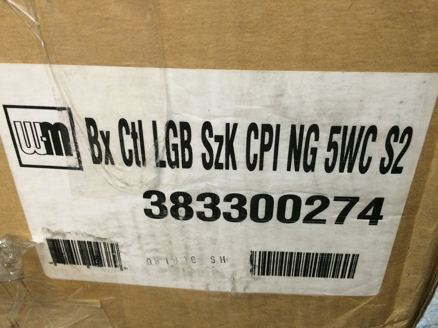 LGB NATURAL GAS WATER COLUMN CONTROLS