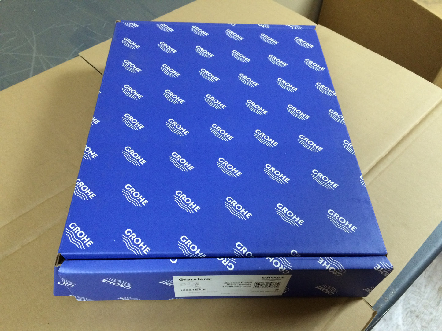 GRANDERA SINGLE HANDLE 2 HOLE WALL MOUNT VESSEL BATHROOM SINK FAUCET BRUSHED NICKEL