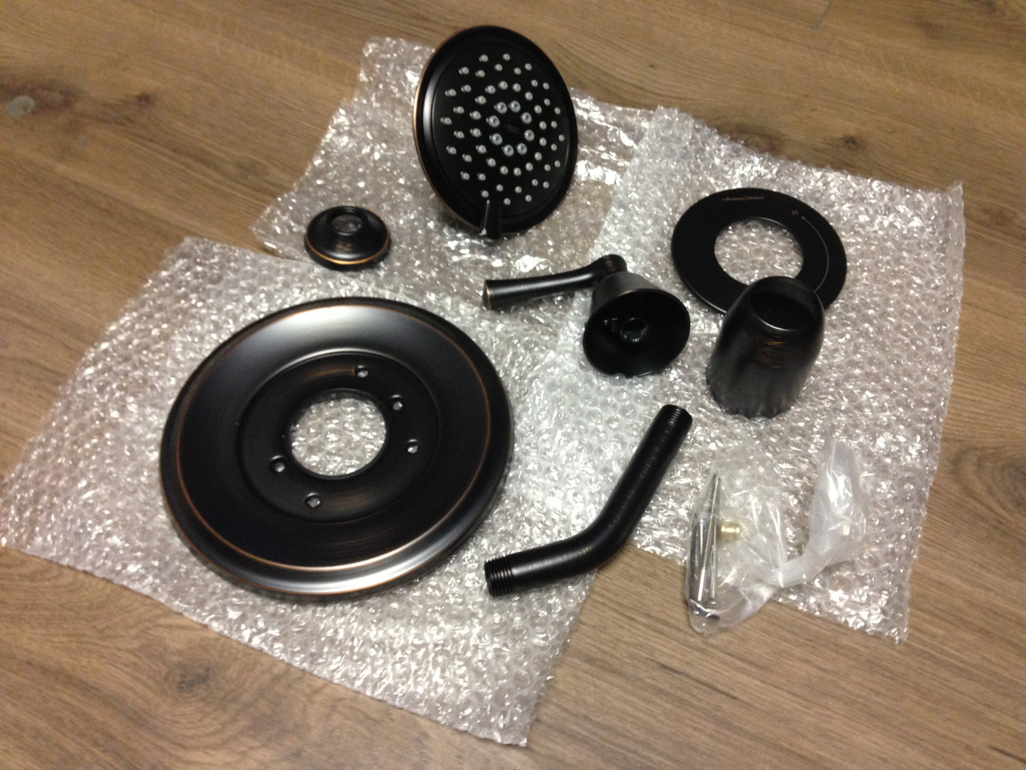 ESTATE PRESSURE BALANCE SHOWER ONLY TRIM KIT WITH 3 FUNCTION FLOWISE SHOWERHEAD, LEGACY BRONZE
