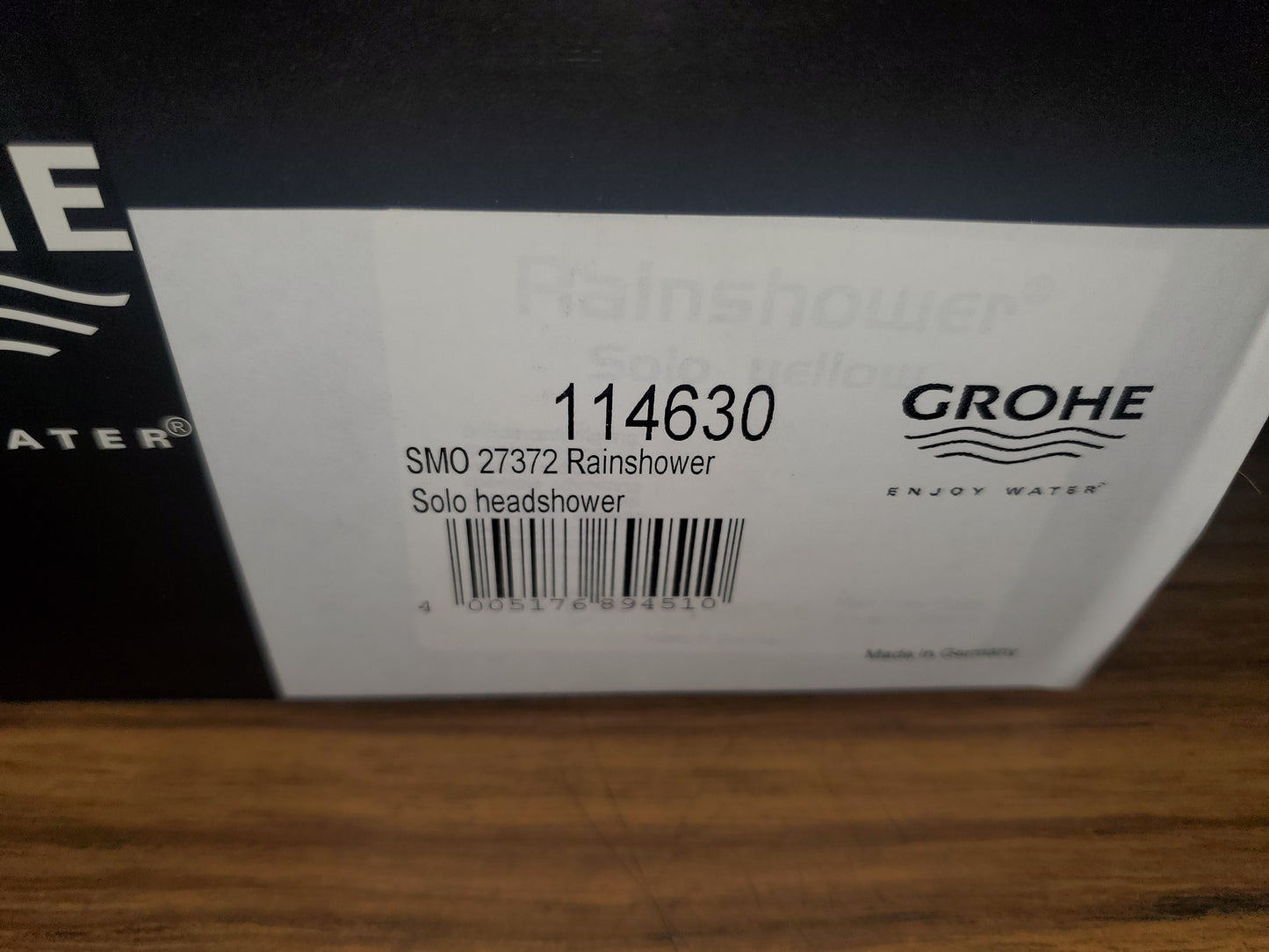 RAINSHOWER SOLO HEADSHOWER,CHROME AND YELLOW