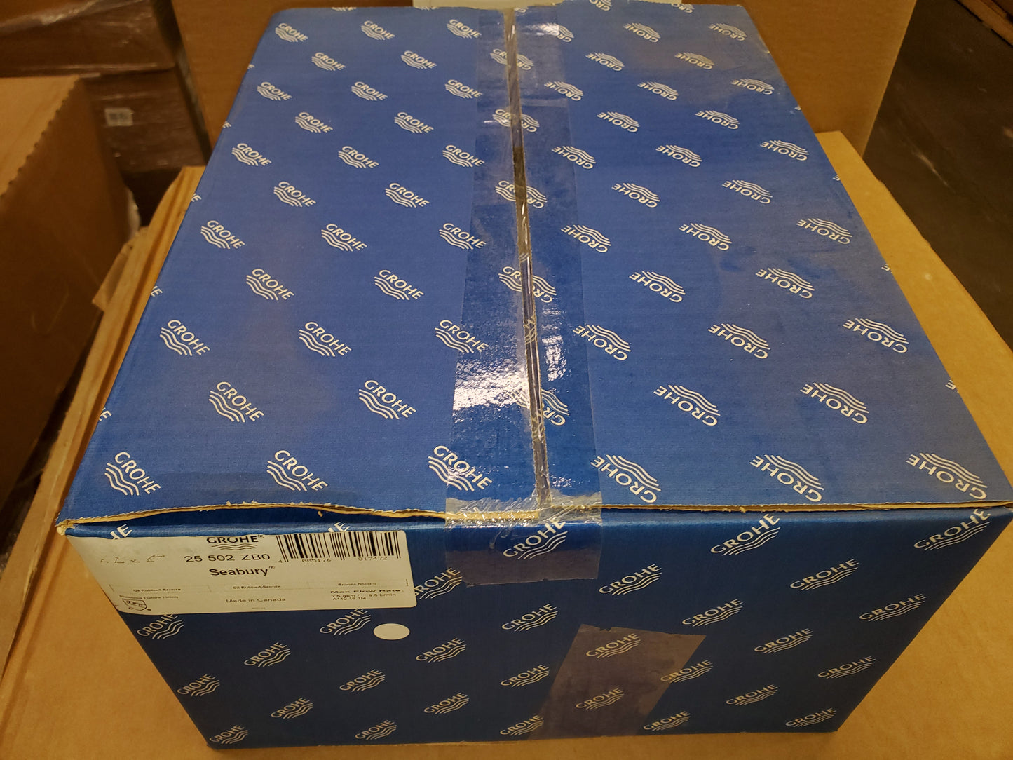 SEABURY FOUR HOLE BATHTUB FAUCET WITH HAND SHOWER LESS HANDLES,2.5 GPM, OIL-RUBBED-BRONZE